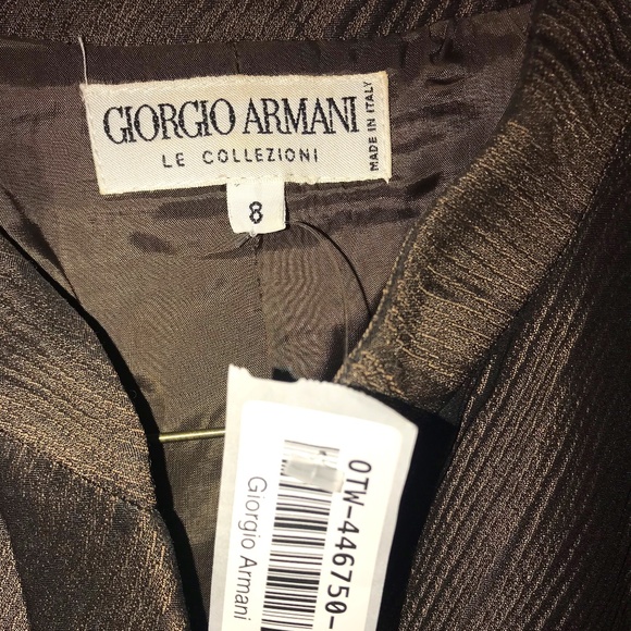 Georgio Armani Collezioni size 8 silk blazer - Picture 2 of 16